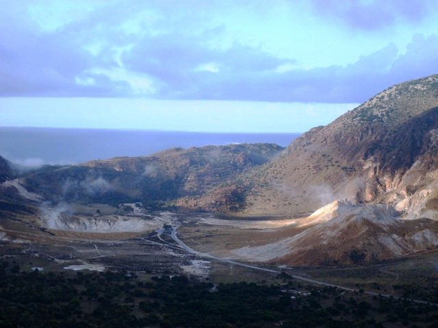 Sights of the island of Nisyros, Greece