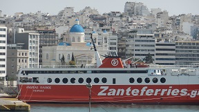 Piraeus, the ferry harbour of Athens, Greece