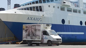 Piraeus, the ferry harbour of Athens, Greece