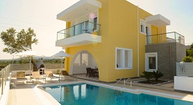 Private villas on the island of Rhodes, Greece