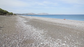 Gennadi beach in the south-east of Rhodes