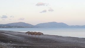 Gennadi beach in the south-east of Rhodes