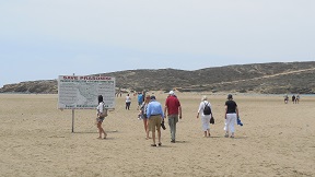The Prasonisi sand spit at the south tip of Rhodes