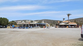 The Prasonisi sand spit at the south tip of Rhodes