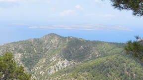 Embonas, the wine village on Mount Attavyros, Rhodes
