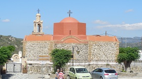 Asklipio village and its Byzantine church, Rhodes