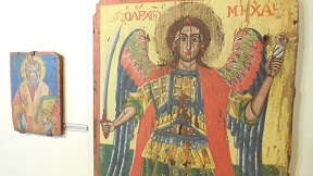 Asklipio village and its Byzantine church, Rhodes