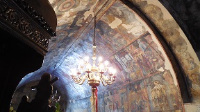 Asklipio village and its Byzantine church, Rhodes