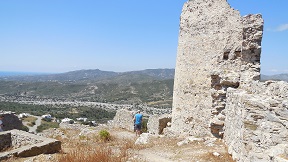 Asklipio village and its Byzantine church, Rhodes