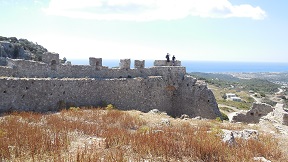 Asklipio village and its Byzantine church, Rhodes
