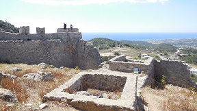Asklipio village and its Byzantine church, Rhodes
