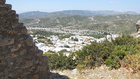 Asklipio village and its Byzantine church, Rhodes