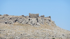 Haraki village and the Feraklos castle, Rhodes