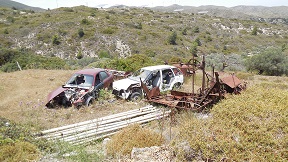Mesanagros village in the south of Rhodes