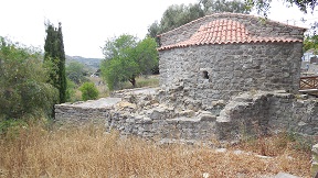 Mesanagros village in the south of Rhodes