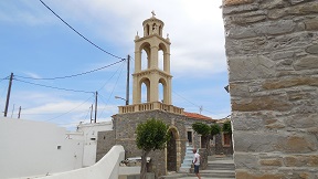 Mesanagros village in the south of Rhodes