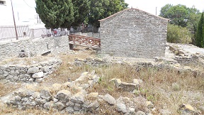 Mesanagros village in the south of Rhodes