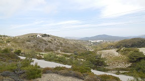 Mesanagros village in the south of Rhodes