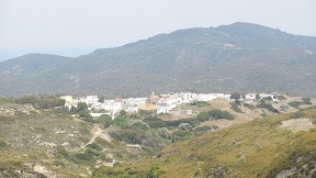 Mesanagros village in the south of Rhodes
