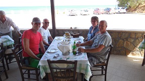 Village tavernas in Lindos, Rhodes