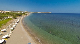 Beaches of the island of Rhodes, Greece