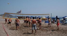 Afandou beach on the east coast of Rhodes