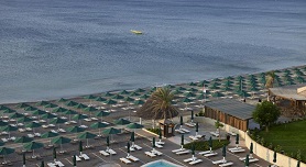 The west-coast beaches at Ixia and Trianda, Rhodes