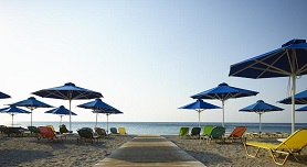 The west-coast beaches at Ixia and Trianda, Rhodes