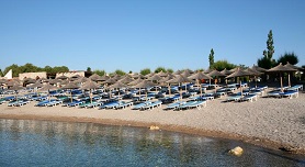 Glyfada beach on the west coast of Rhodes