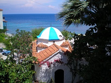 Mountains and villages of Samos, North Aegean, Greece