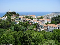 Sights and churches of Samos, North Aegean, Greece