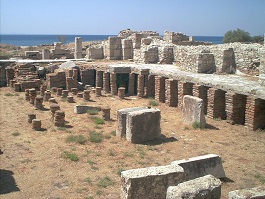 Roman baths and mosaics, Pythagorion