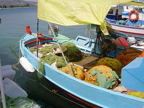 Ireon village and harbour, Samos, North Aegean, Greece