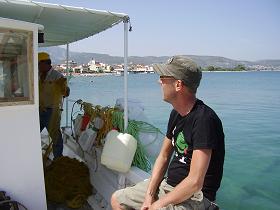 Ireon village and harbour, Samos, North Aegean, Greece