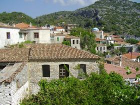 Koumaradei, the herb village of Samos, Greece