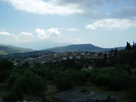 Mytilini village in the east of Samos, Greece