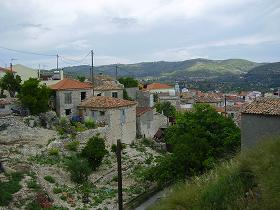 Mytilini village in the east of Samos, Greece