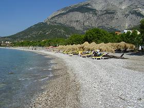 Votsalakia beach below Mount Kerkis, Samos, Greece