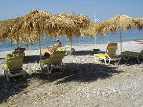 Votsalakia beach below Mount Kerkis, Samos, Greece