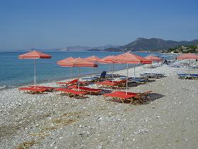 Votsalakia beach below Mount Kerkis, Samos, Greece