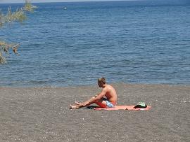 Perissa and Kamari Beach, Santorini, Greece