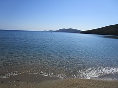 Acherounes beach on the west coast, Skyros
