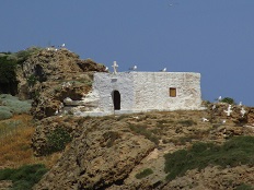 The rock-cut church of Agios Nikolaos at Pouria, Skyros