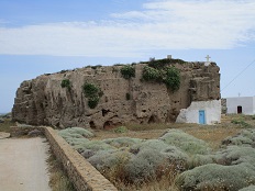 The rock-cut church of Agios Nikolaos at Pouria, Skyros