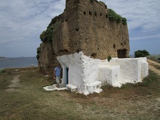 The rock-cut church of Agios Nikolaos at Pouria, Skyros