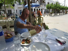 Restaurants on the island of Skyros, Greece