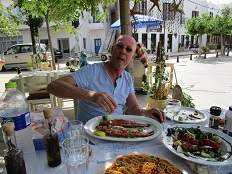 Restaurants on the island of Skyros, Greece