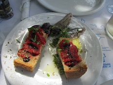 Restaurants on the island of Skyros, Greece