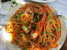 Restaurants on the island of Skyros, Greece