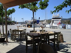 Restaurants on the island of Skyros, Greece